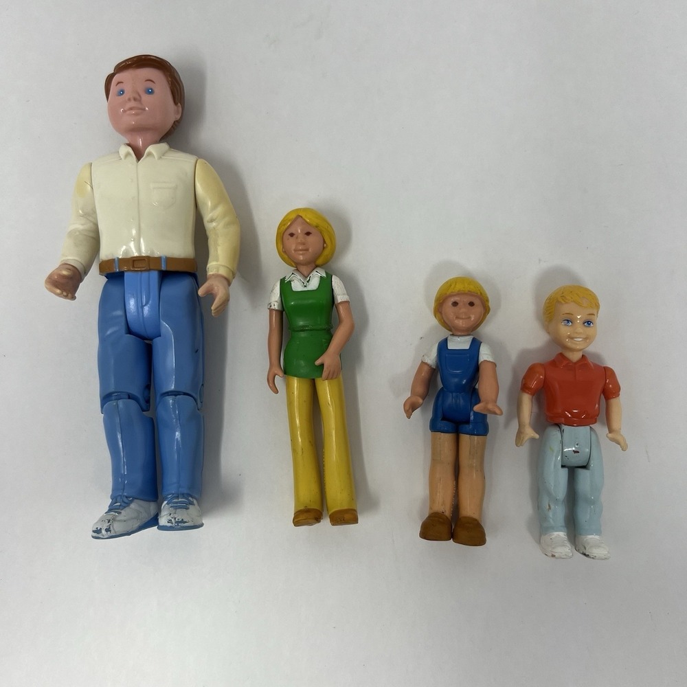 Fisher Price‎ Loving Family & Playskool Dollhouse Figures Lot Mom Dad Brother
